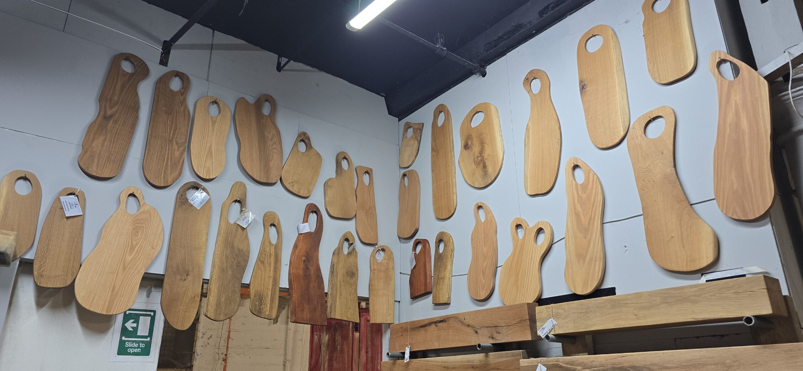 Handcrafted oak serving and charcuterie boards